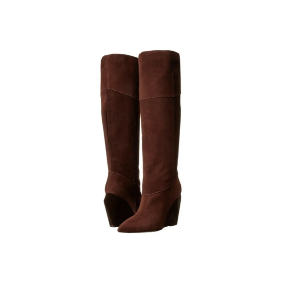 Calvin Klein Designer eggplant boots - Picture 8 of 14